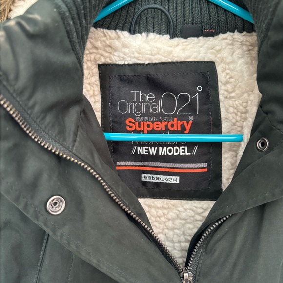 Superdry Model Microfibre Dark Forest Green Jacket US 2 - Picture 8 of 8